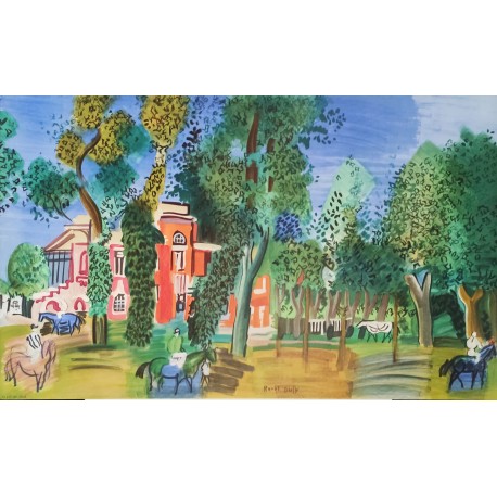 AVANT LA COURSE - DUFY Raoul (1877-1953) D'aprés - Lithographie