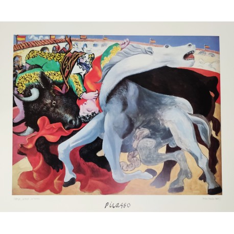 CORRIDA, LA MORT DU TORERO - PICASSO Pablo (d'aprés) (1881 - 1973) - Print