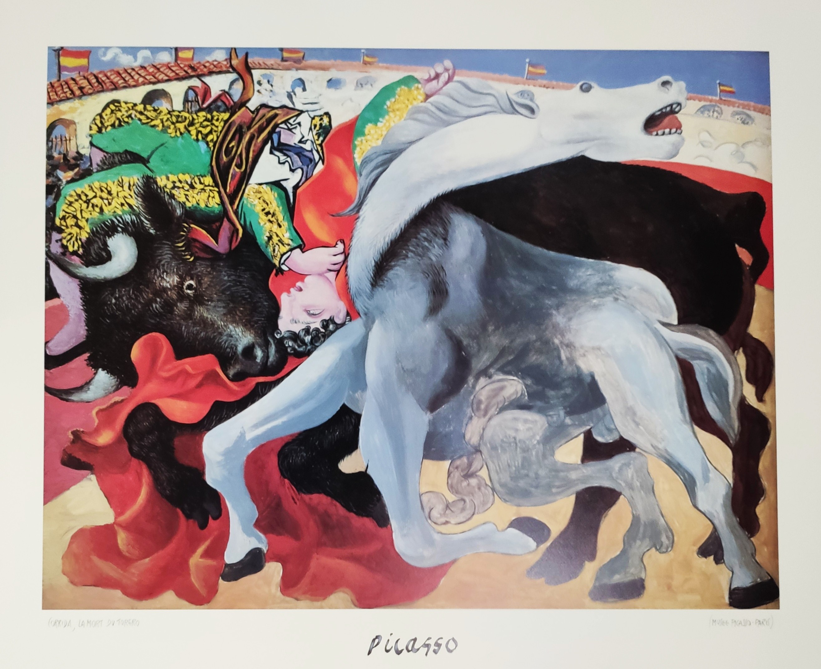 CORRIDA, LA MORT DU TORERO - PICASSO Pablo (d'aprés) (1881 - 1973) - Print