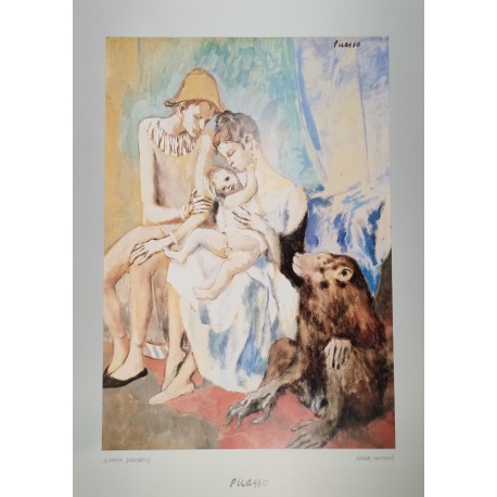 LA FAMILLE D'ACROBATES - PICASSO Pablo (d'aprés) (1881 - 1973) - Print