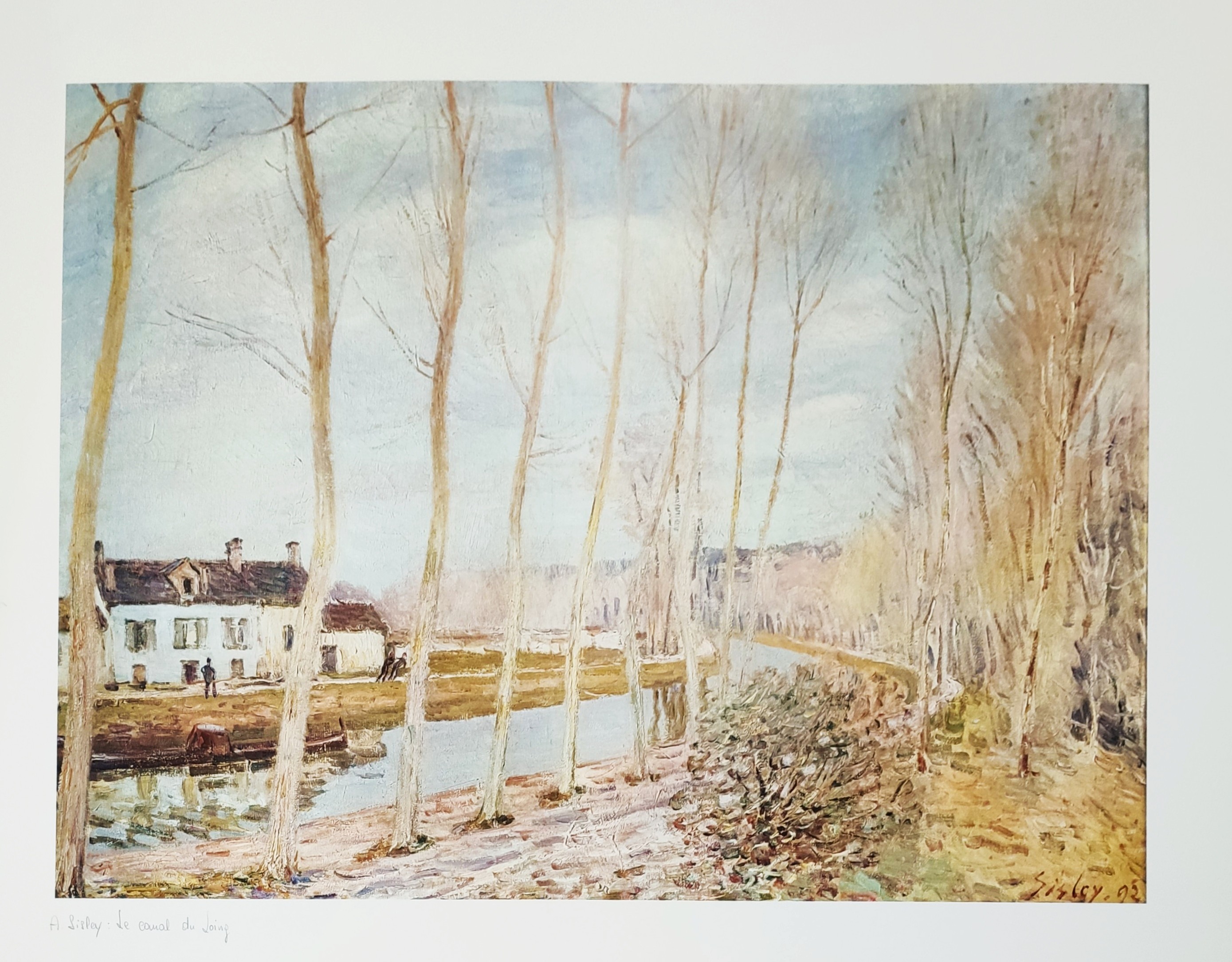 LE CANAL DU LOING - SISLEY Alfred (1839-1899) - Print