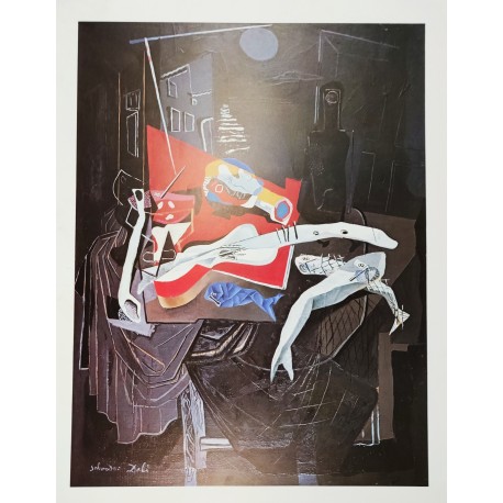 NATURE MORTE À LA GUITARE - DALI Salvador ( d’après) (1904 - 1989) - Print