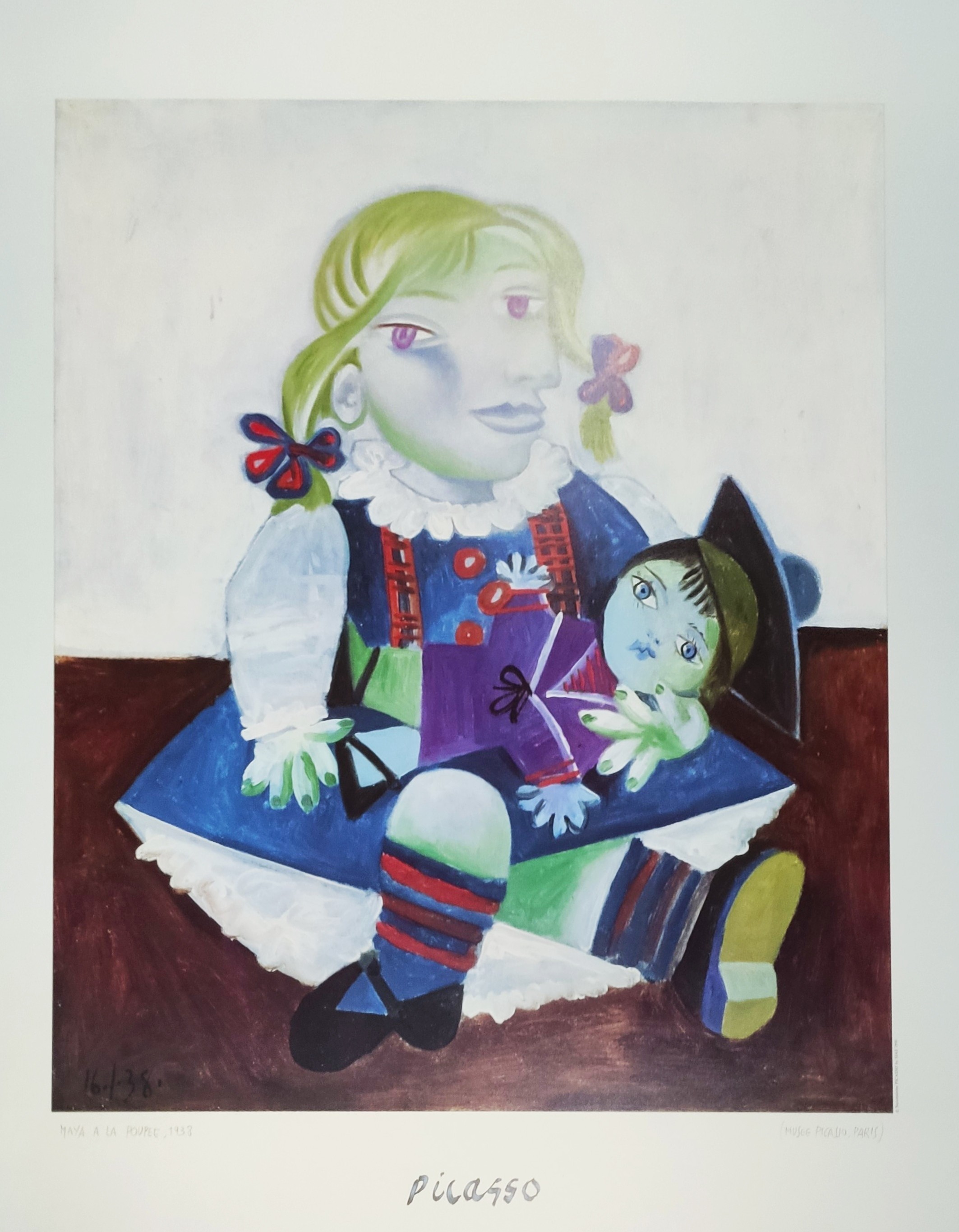 MAYA A LA POUPEE,1938 - PICASSO Pablo (d'aprés) (1881 - 1973) - Print