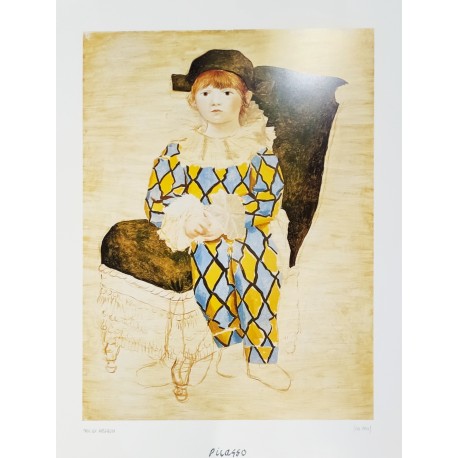 PAUL EN ARLEQUIN - PICASSO Pablo (d'aprés) (1881 - 1973) - Print