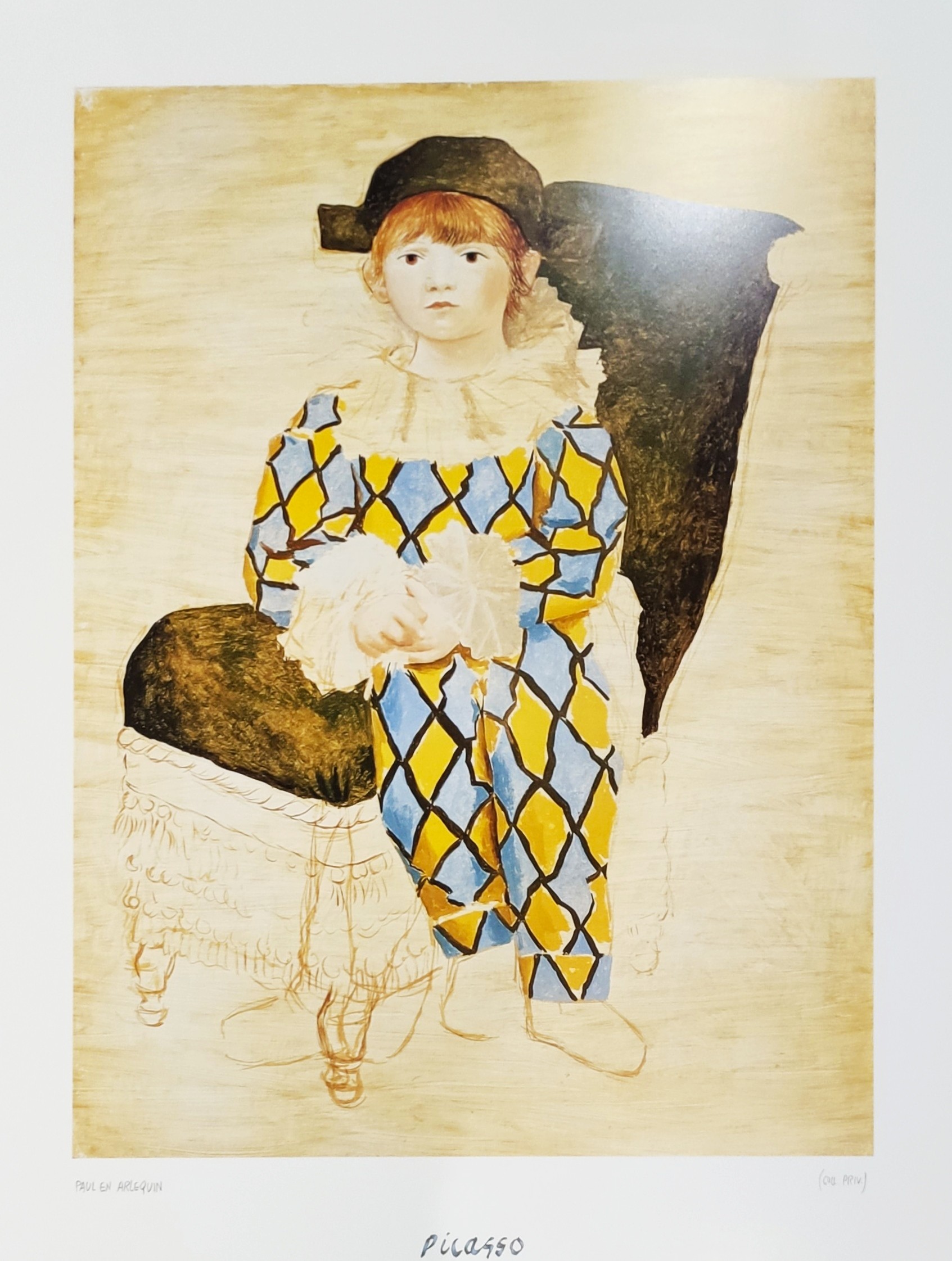 PAUL EN ARLEQUIN - PICASSO Pablo (d'aprés) (1881 - 1973) - Print