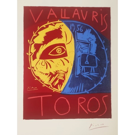 TOROS EN VALLAURIS - PICASSO Pablo (d'aprés) (1881 - 1973) - Sérigraphie