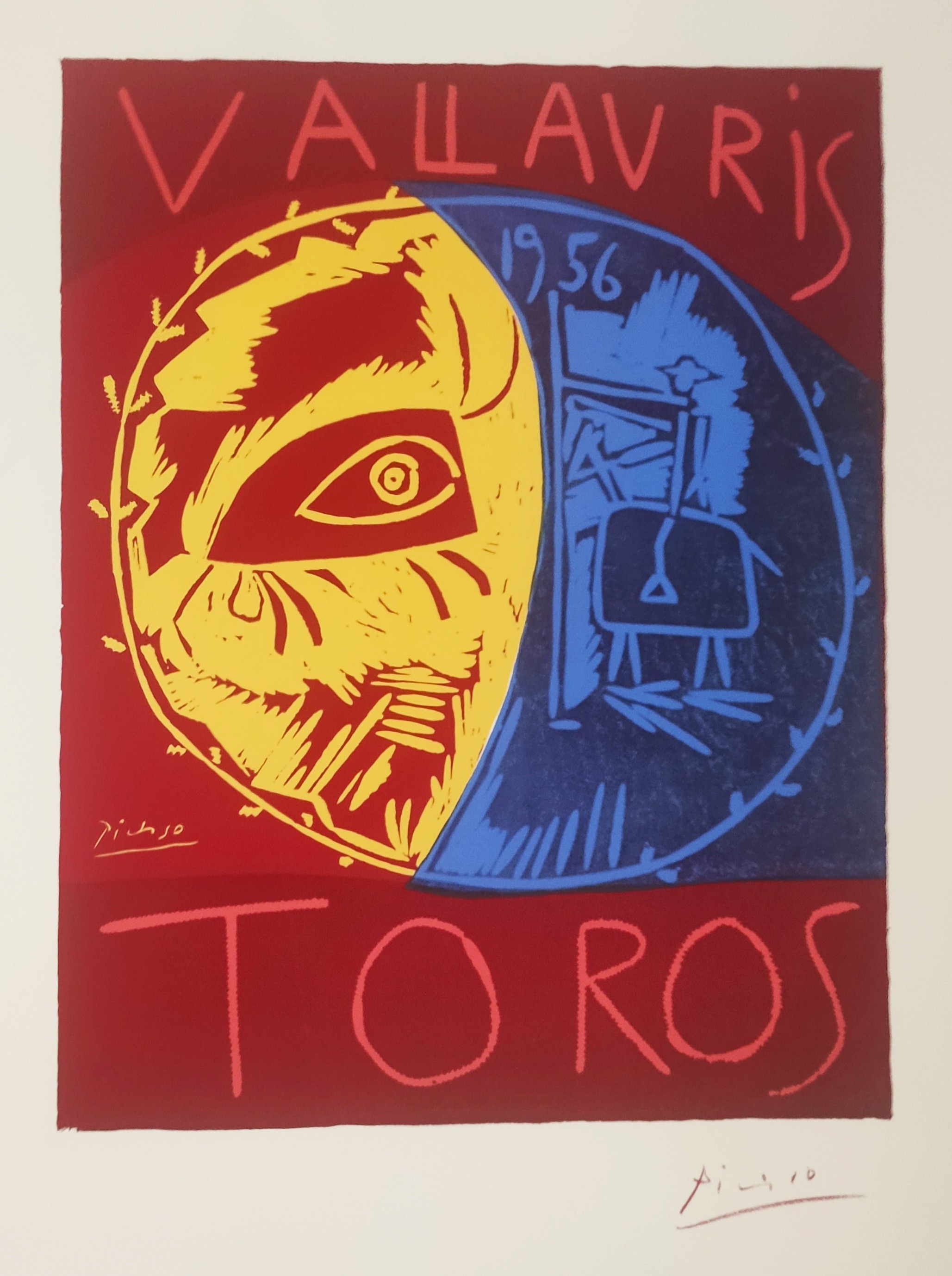 TOROS EN VALLAURIS - PICASSO Pablo (d'aprés) (1881 - 1973) - Sérigraphie