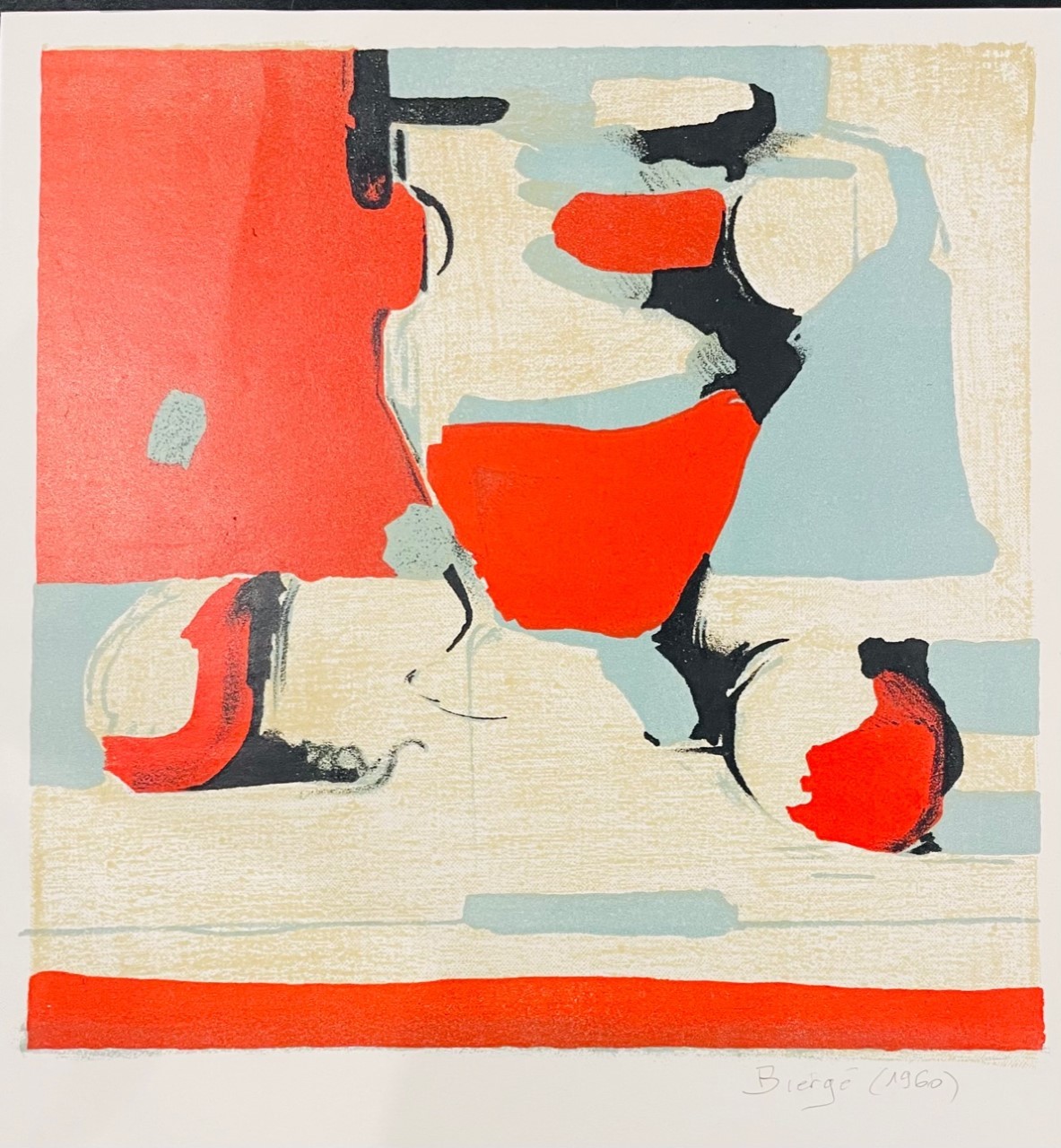 NATURE MORTE - BIERGE Roland (1922-1991) - Lithographie