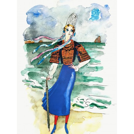 LA BRETAGNE - VAN DONGEN Kees (D'après) (1877 - 1968) - Estampe