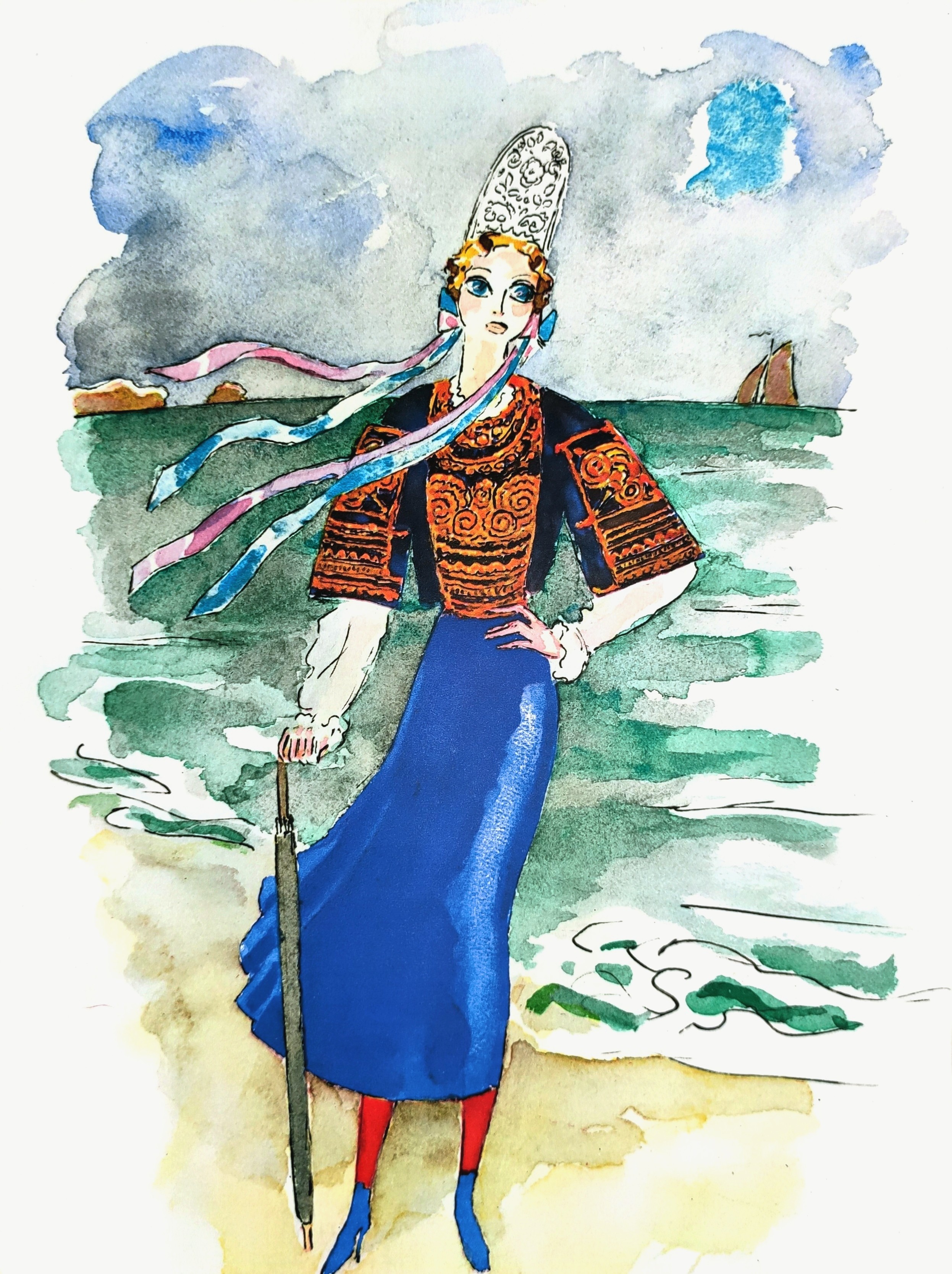LA BRETAGNE - VAN DONGEN Kees (D'après) (1877 - 1968) - Estampe