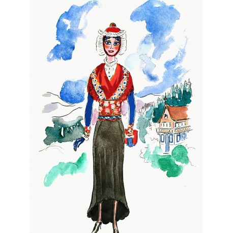 LA SAVOIE - VAN DONGEN Kees (D'après) (1877 - 1968) - Estampe