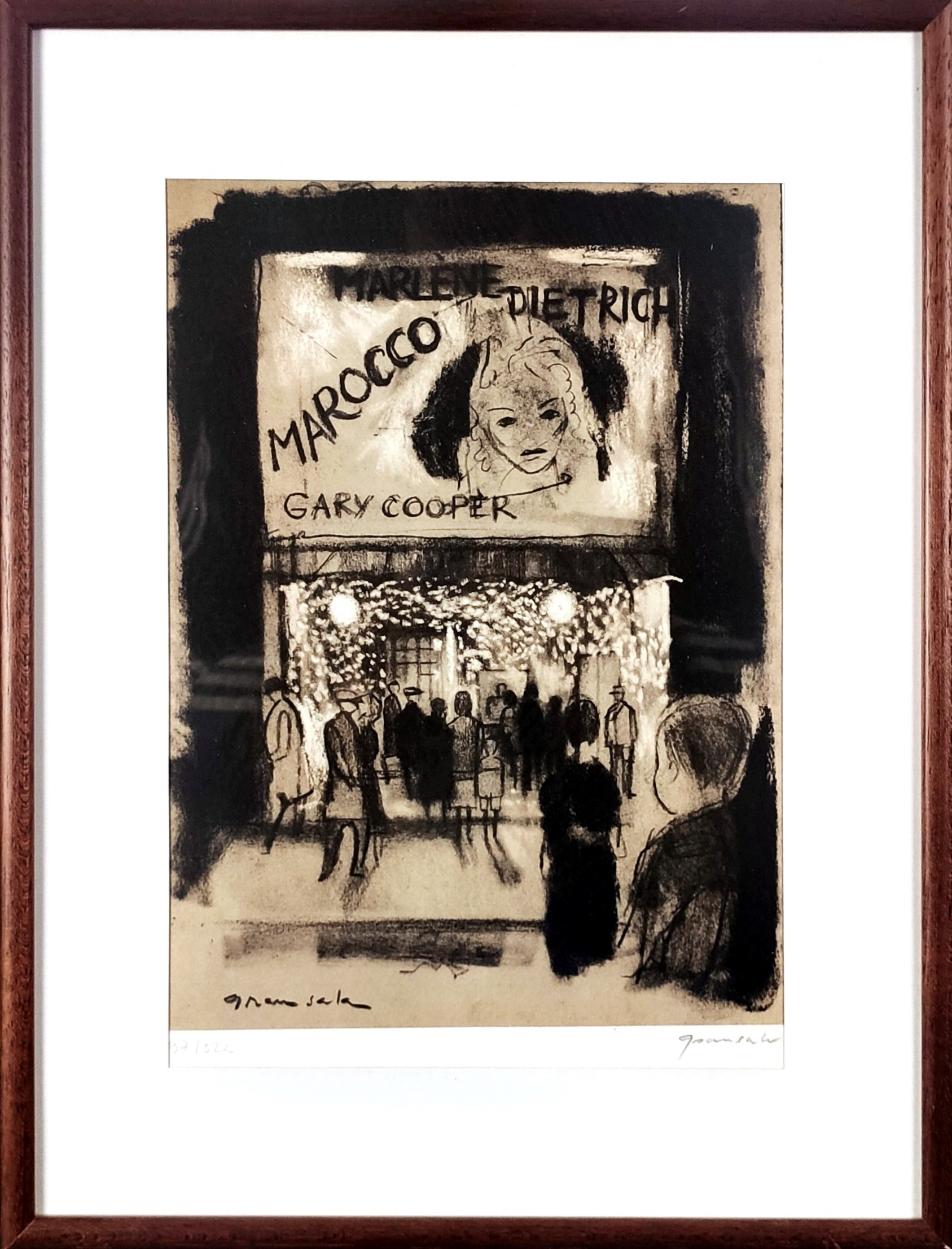 LE CINEMA - GRAU-SALA Emile (1911 - 1975) - Lithographie