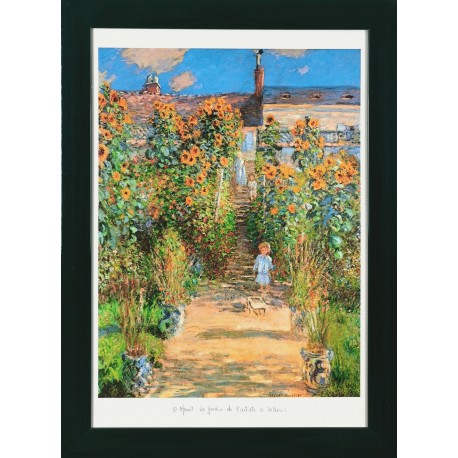 LE JARDIN DE L'ARTISTE - MONET Claude (D'après) (1840 -1926) - Estampe