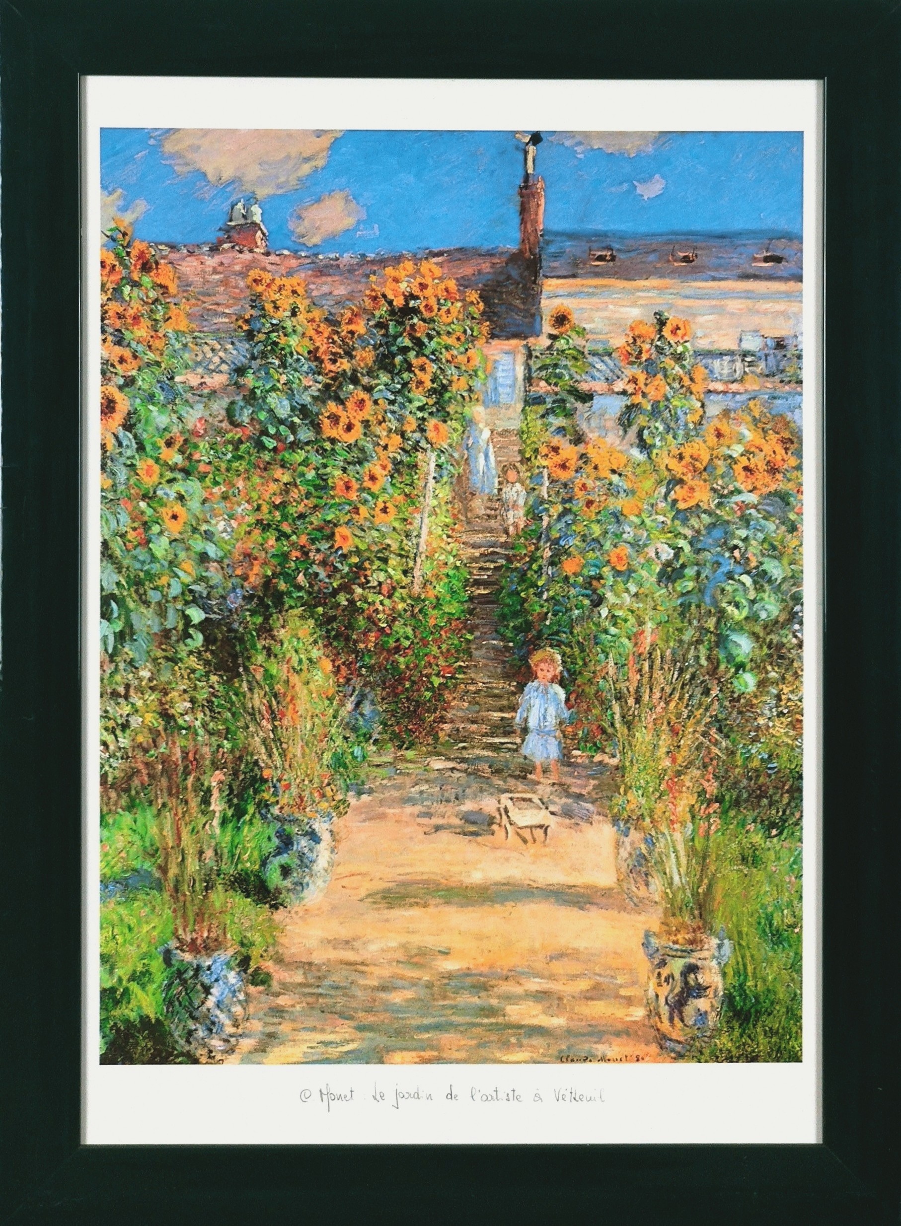 LE JARDIN DE L'ARTISTE - MONET Claude (D'après) (1840 -1926) - Estampe