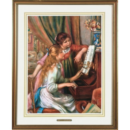 JEUNES FILLES AU PIANO - RENOIR Pierre-Auguste (d'après) (1841 - 1919) - Estampe