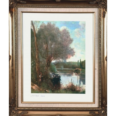 LISEUSE - COROT Jean-Baptiste (d'après) (1796 - 1875) - Print