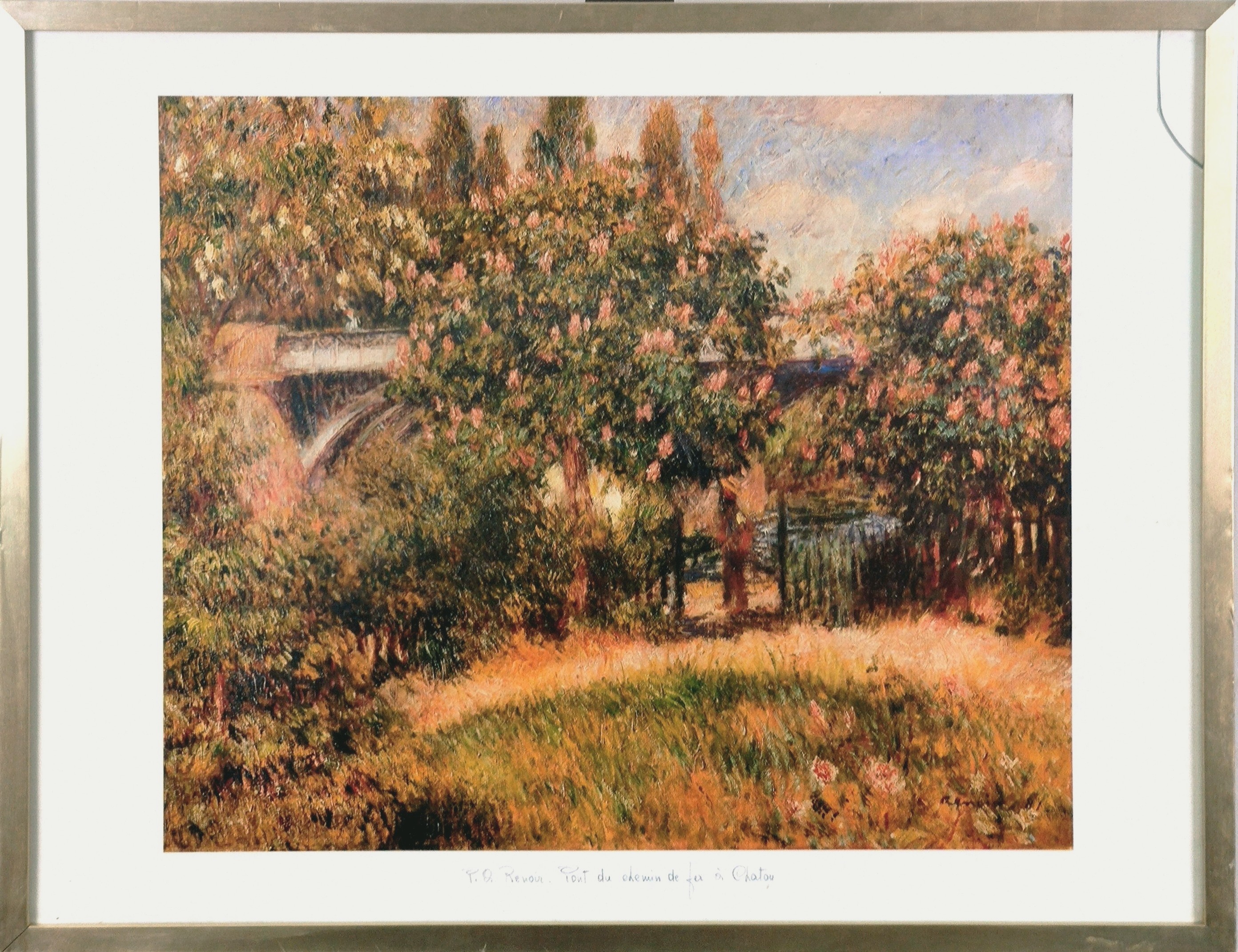 PONT DU CHEMIN DE FER A CHATAU - RENOIR Pierre-Auguste (d'après) (1841 - 1919) - Print