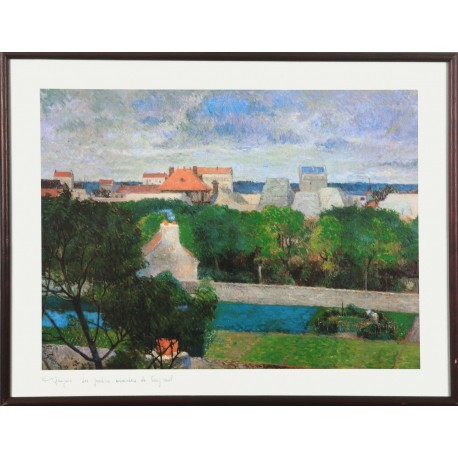 LES JARDINS MARAIELERS DE VAUGIRARD - GAUGUIN Paul (1848 - 1903) - Print