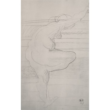 NU JAMBE REPLIÉ - RODIN Auguste (d'après) (1840 - 1917) - Héliogravure