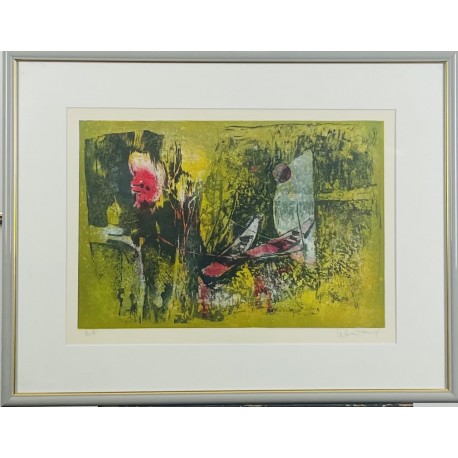 LES DEUX BARQUES - LEBADANG Dang (1921 - ) - Lithographie