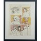 PORTRAITS FEMININS - LEROY René ( 1931 - ) - Technique mixte