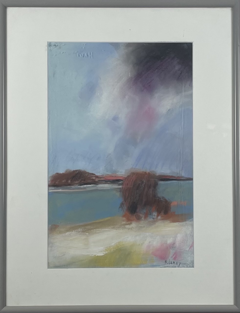 AU BORD DU FLEUVE - LEROY René ( 1931 - ) - Pastel