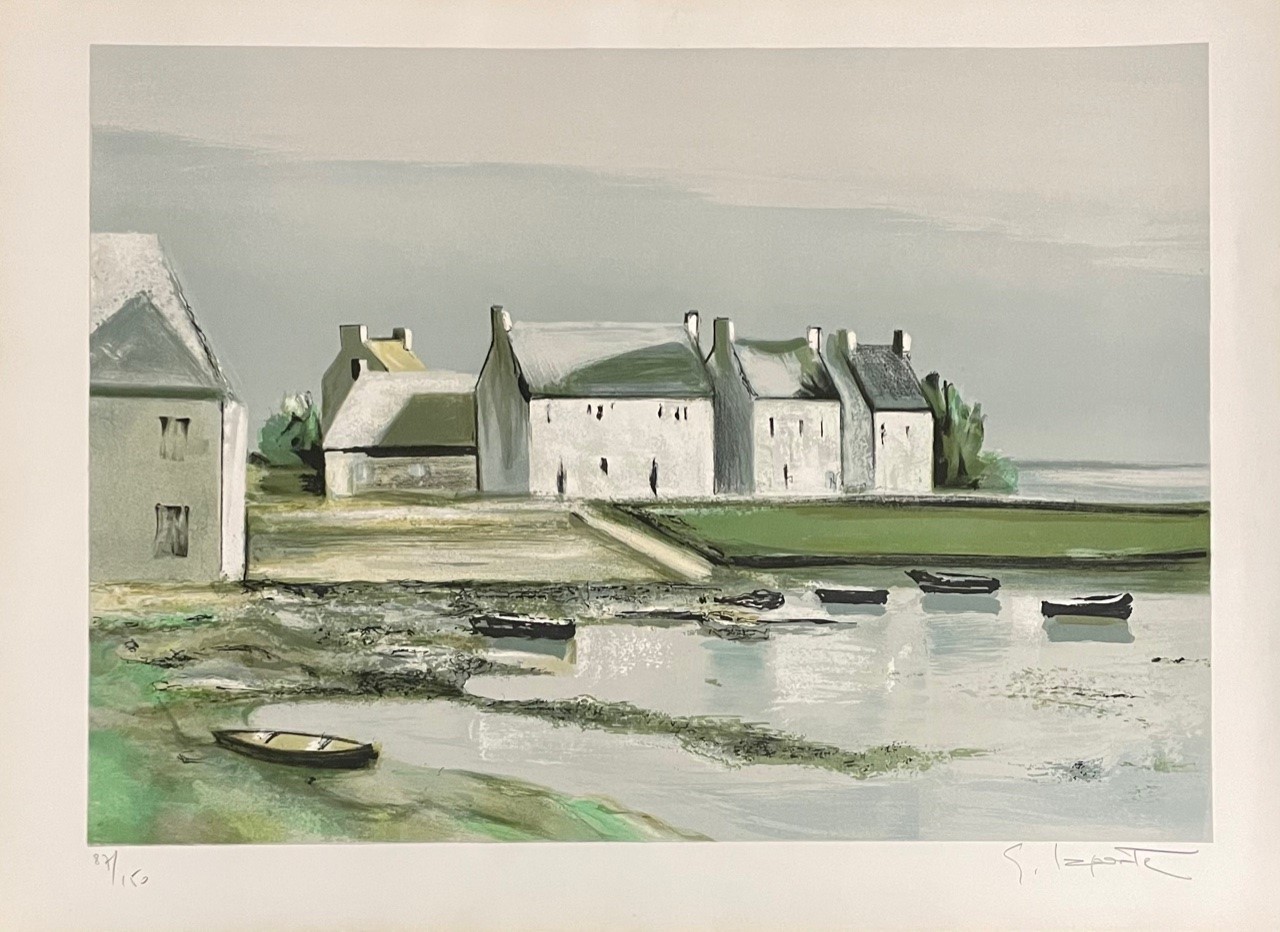 VILLAGE COTIER - LAPORTE Georges (1926 - 2000) - Lithographie