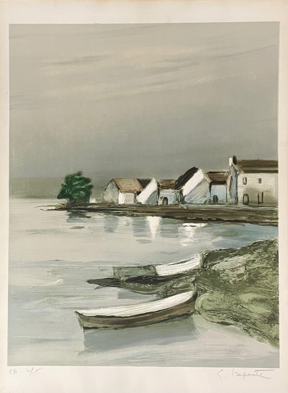 HAMEAU DU BORD DE MERHAMEAU DU BORD DE MER - LAPORTE Georges (1926 - 2000) - Lithographie