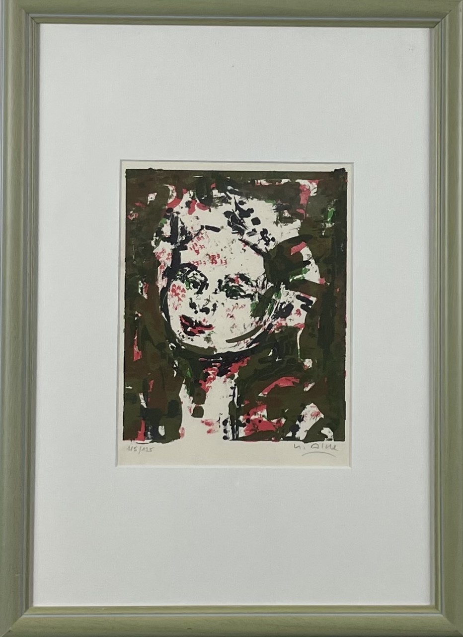 VISAGE D'ENFANT - ALDE Yvette (1911 - 1967) - Lithographie