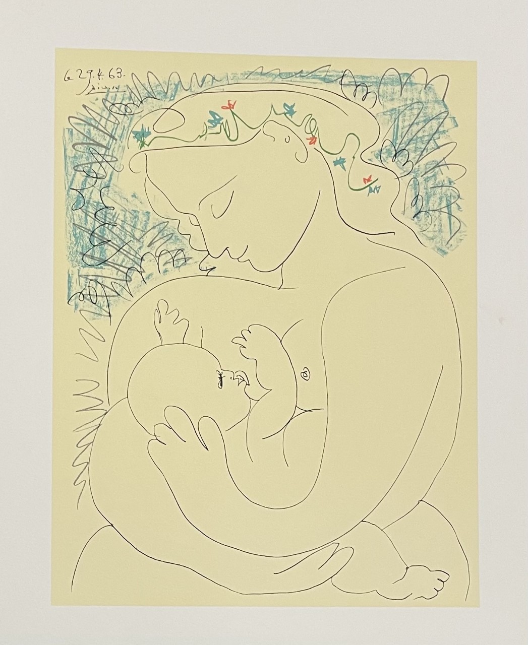 MATERNITE - PICASSO Pablo (d'aprés) (1881 - 1973) - Lithographie
