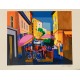 TERRASSE OMBRAGEE A ANTIBES - Lithographie - ORTEGA Aurélien (1926-2014)