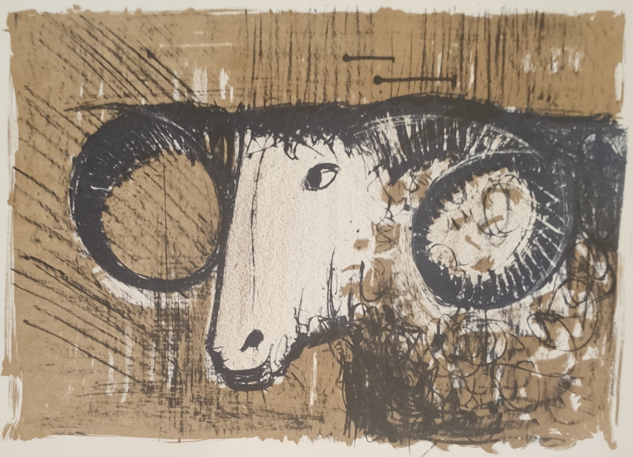 LE BELIER - BUFFET Bernard (d’après ) (1928 - 1999) - Lithographie