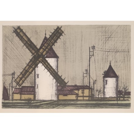 LE MOULIN - BUFFET Bernard (d’après ) (1928 - 1999) - Lithographie