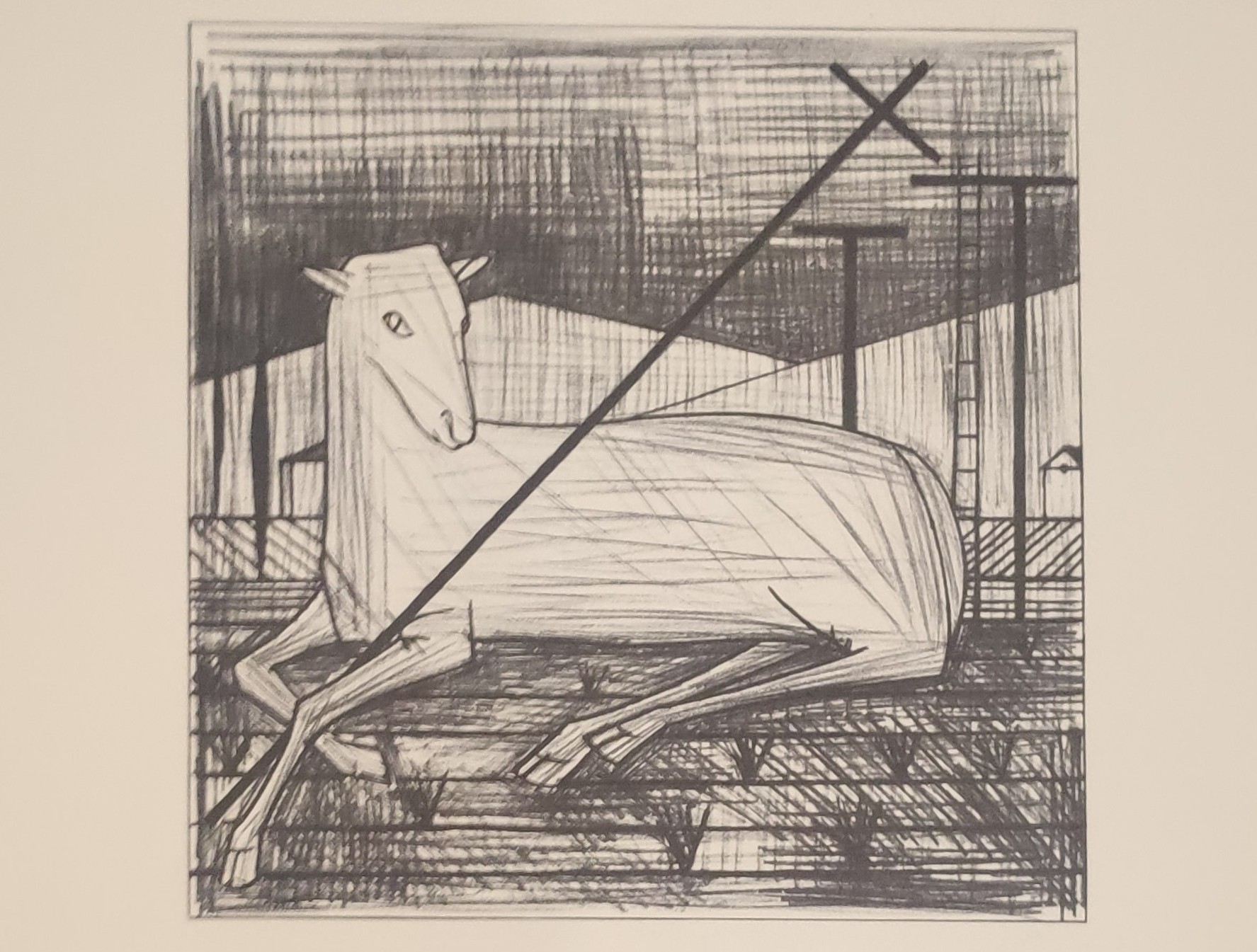 L’AGNEAU PASCAL - BUFFET Bernard (d’après ) (1928 - 1999) - Lithographie