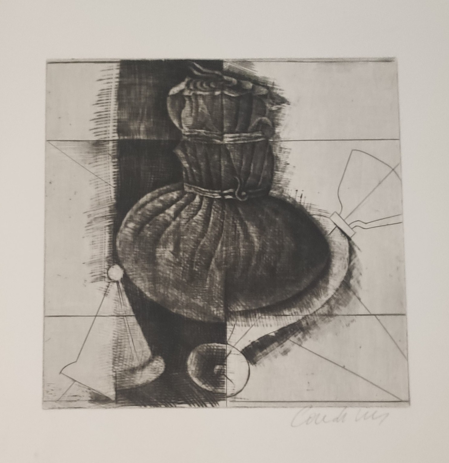 COMPOSITION - COUDRAIN Brigitte (1934- ) - Gravure