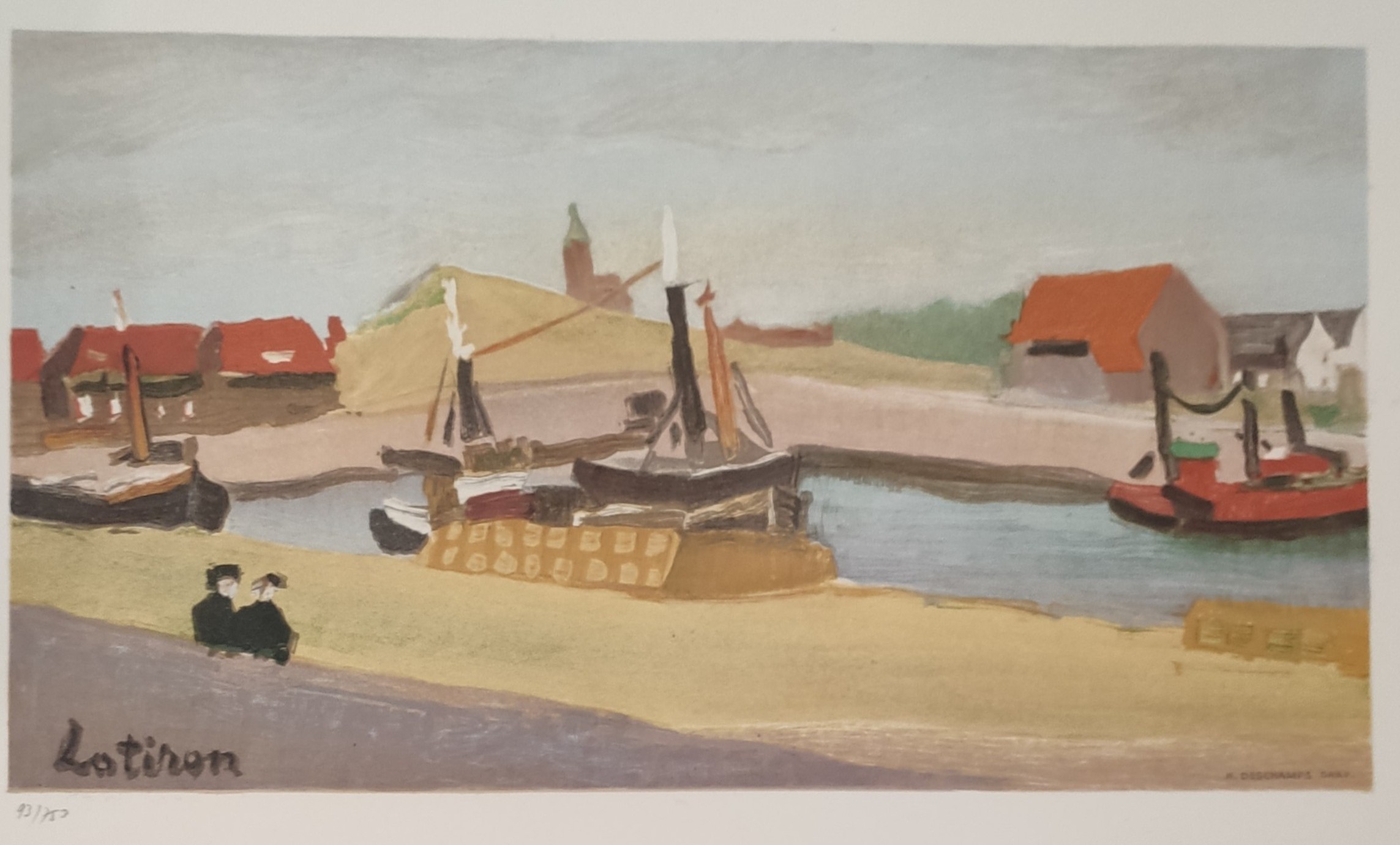 LE PORT - LOTIRON Robert (1886 - 1966) - Lithographie