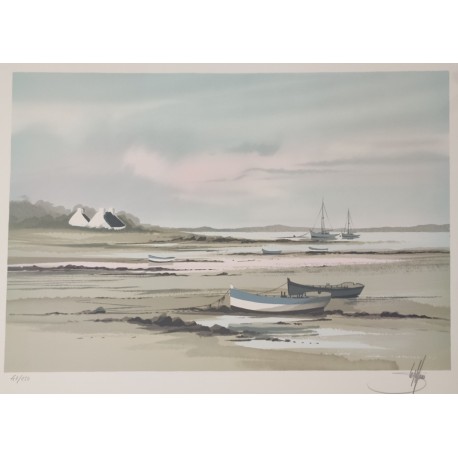 MAREE BASSE - LAURO Stéphane (1964 - ) - Lithographie