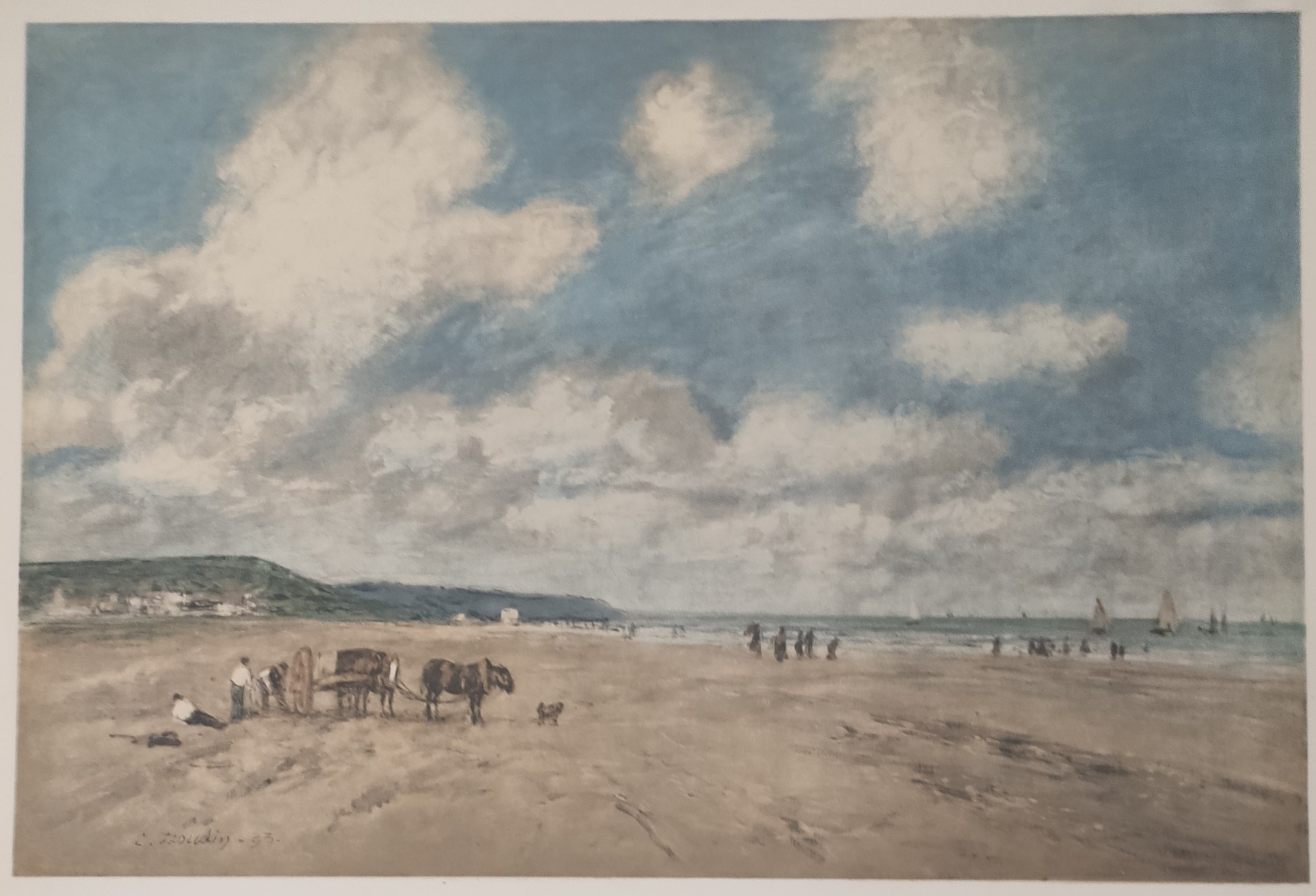 PLAGE NORMANDE - BOUDET Pierre (1915 - 2010) - Lithographie