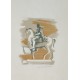 STATUE EQUESTRE - FONTANAROSA Lucien-Joseph (1912 - 1975) - Gravure