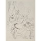POLICHINELLE AU GUERIDON - SEVERINI Gino (1883 - 1966) - Estampe