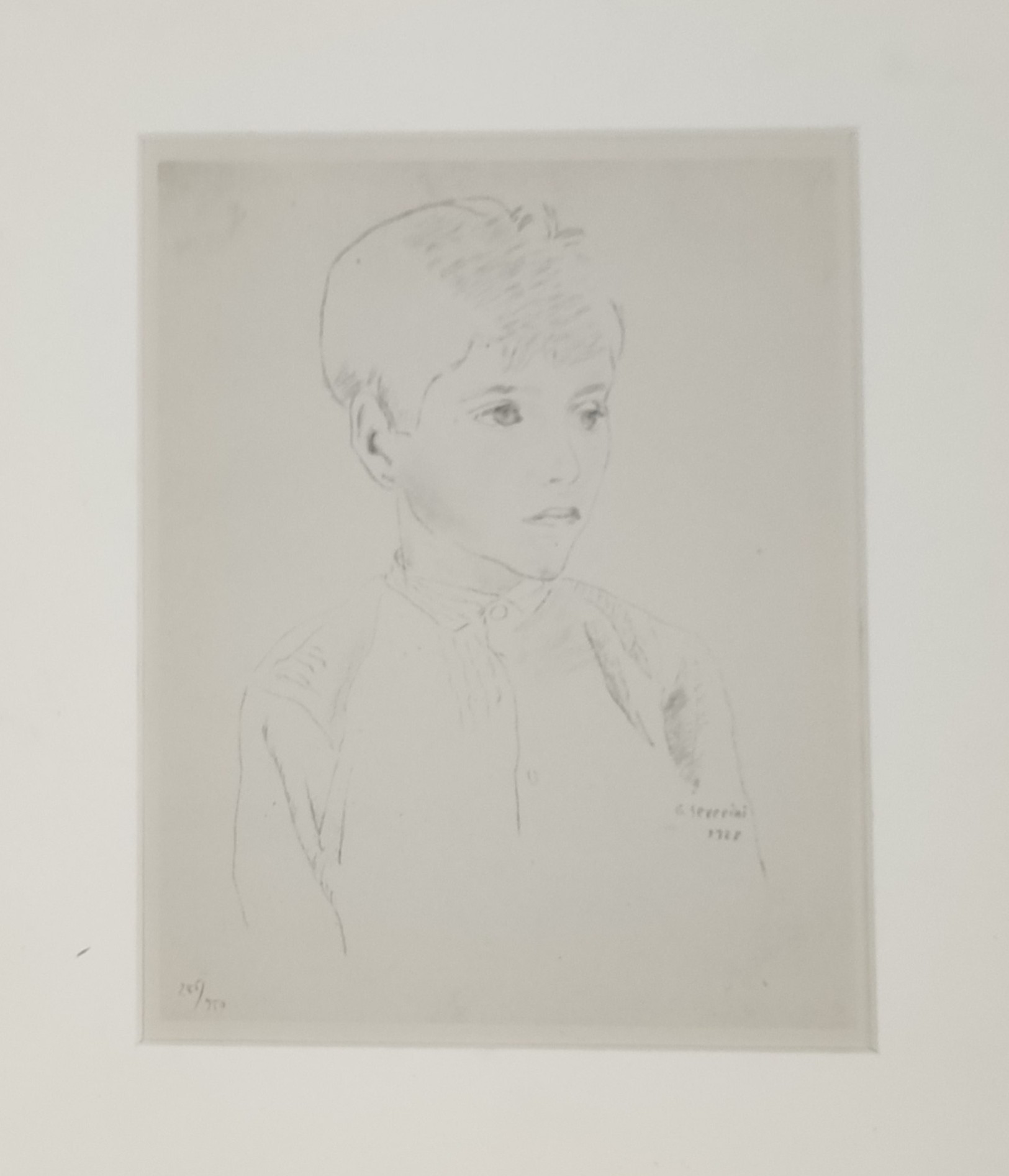 JEUNE PAYSAN ROMAIN - SEVERINI Gino (1883 - 1966) - Lithographie