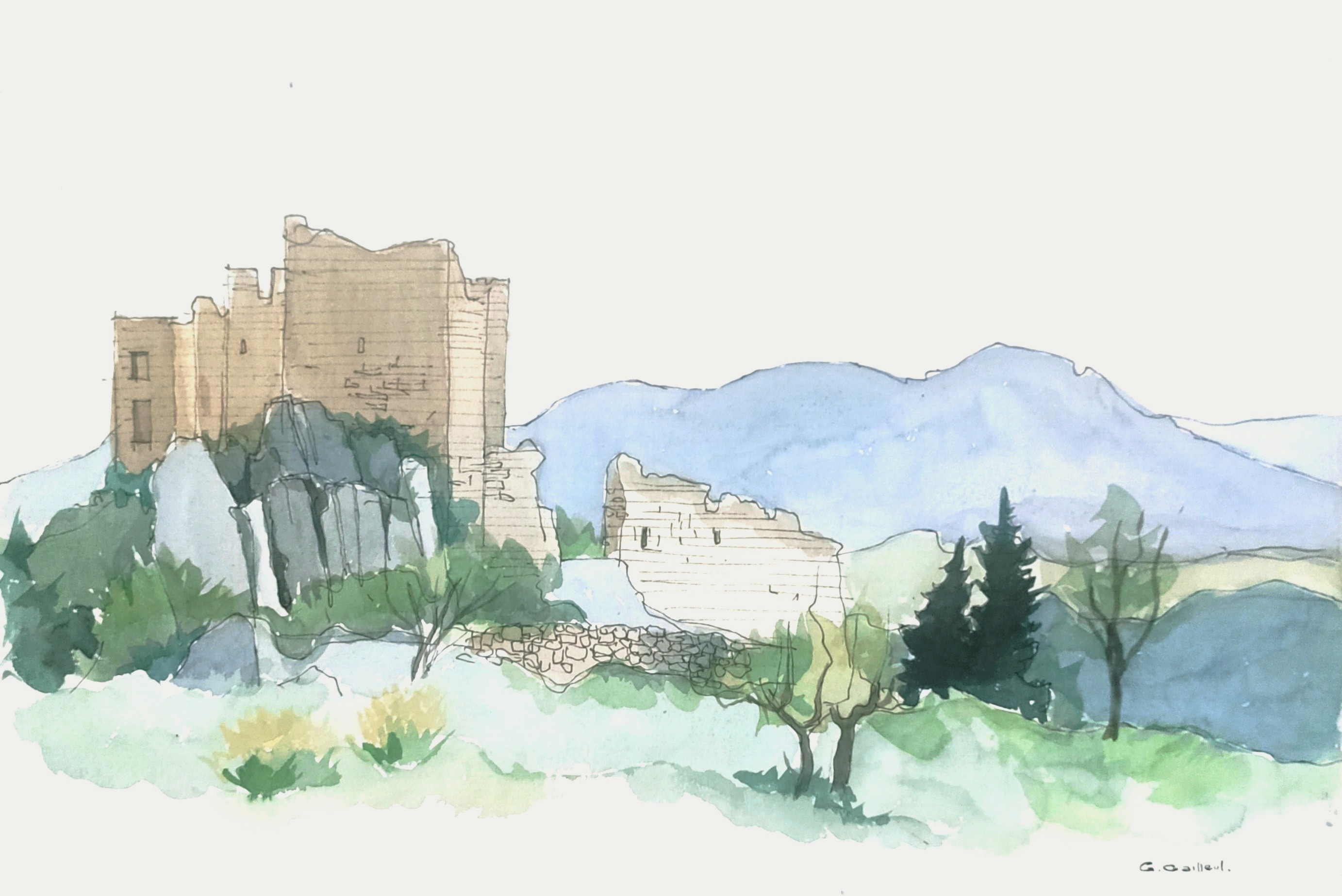 SANS TITRE - GAILLEUL Georges (1924 - 2001) - Aquarelle