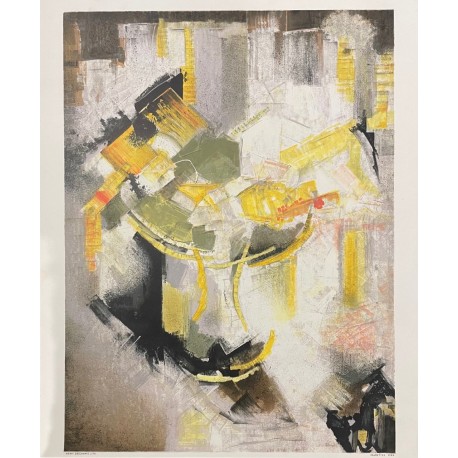 COMPOSITION - CALMETTES Jean-Marie (1918-2007) - Lithographie