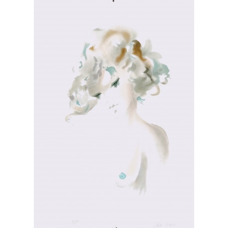 NU BLOND - MERRY Shan (1935- ) - Lithographie