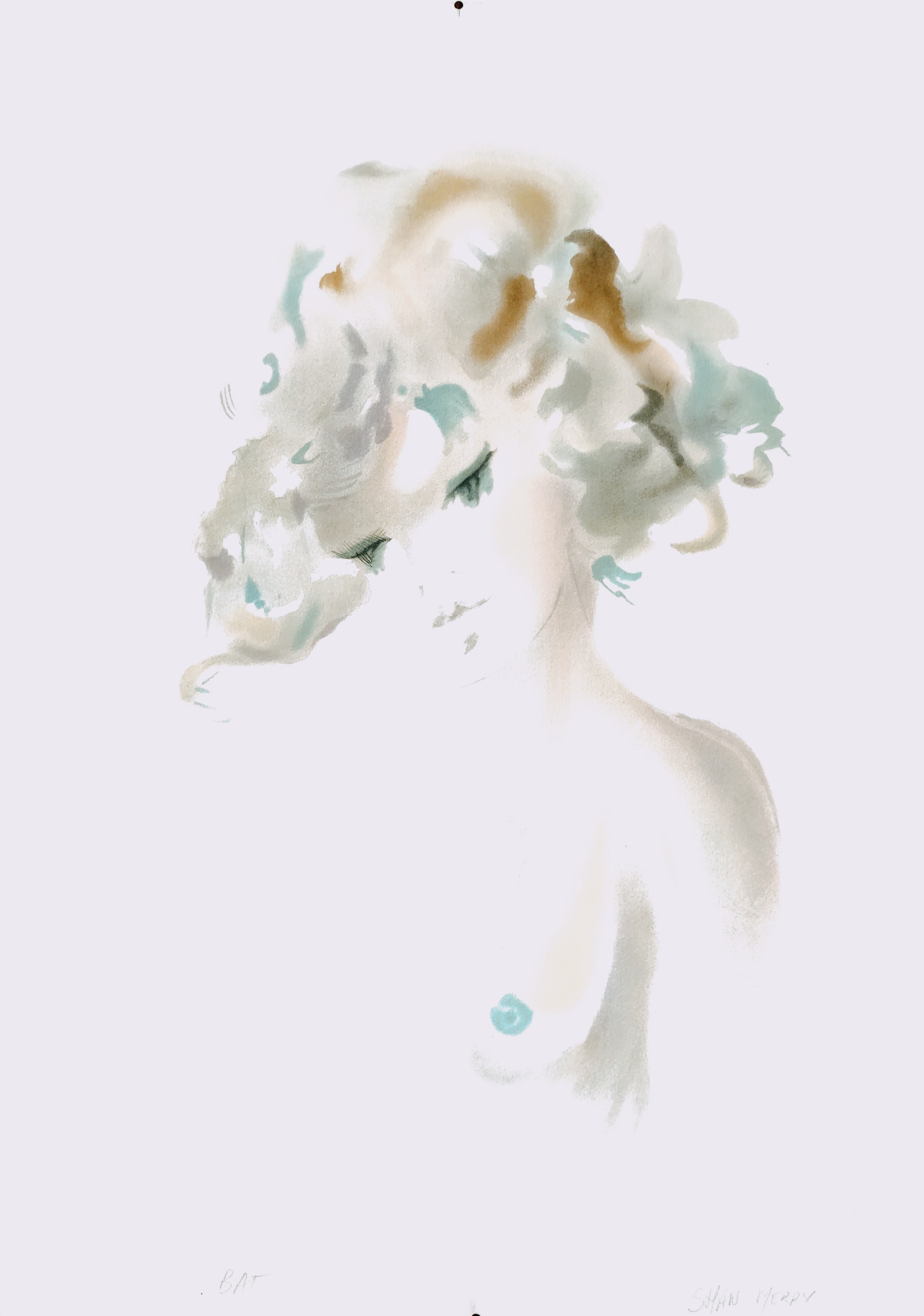 NU BLOND - MERRY Shan (1935- ) - Lithographie