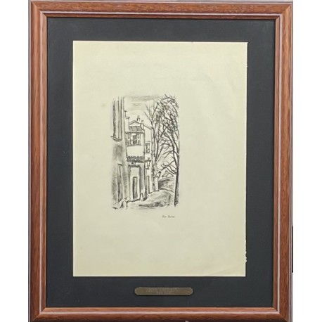 RUE BERTON - DIGNIMONT André (1891 - 1965) - Estampe