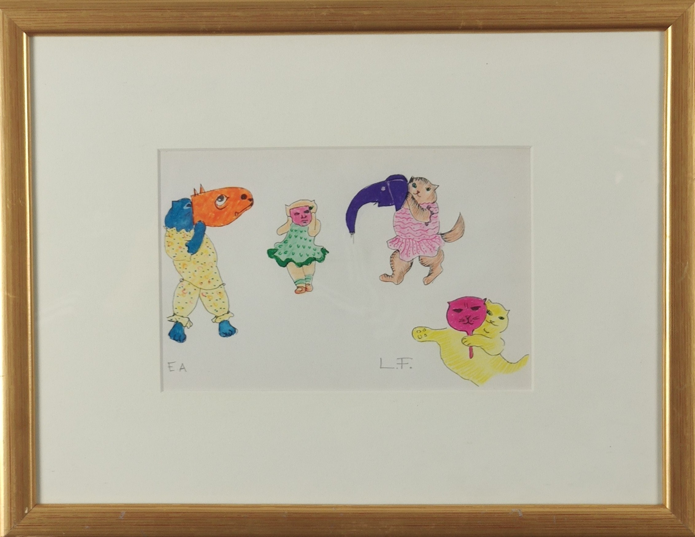 CARNAVAL DES CHATS - FINI Léonor (1908 - 1996) - Lithographie