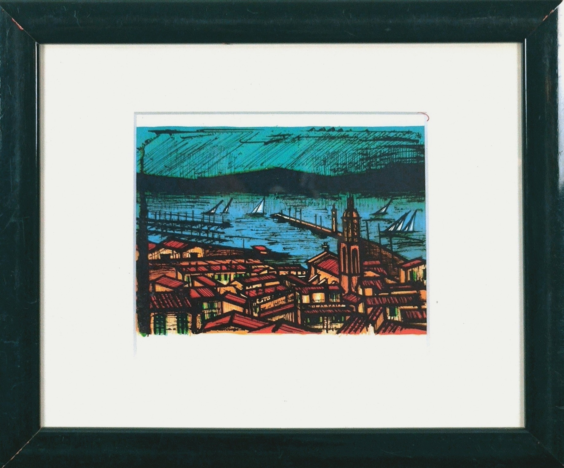 SAINT TROPEZ - BUFFET Bernard (d’après ) (1928 - 1999) - Lithographie
