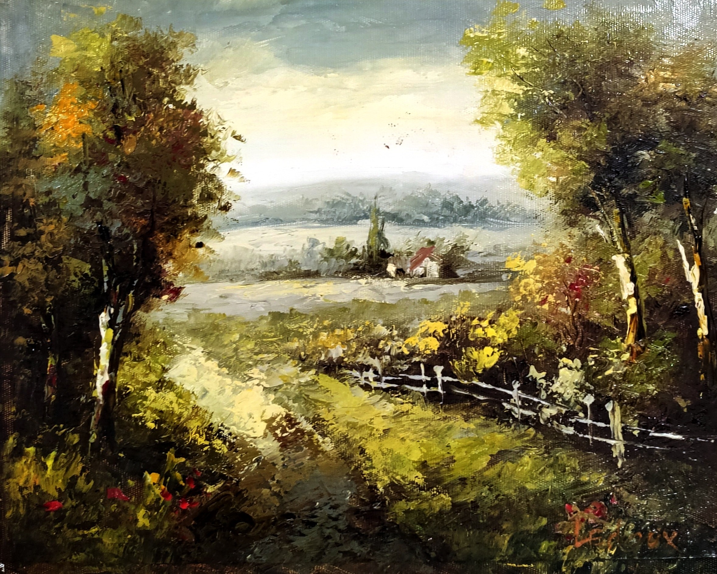 LA CLAIRIERE - LEDOUX Fernand (XX ème siècle) - Huile sur toile