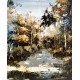 PAYSAGE - LEDOUX Fernand (XX ème siècle) - Huile sur toile